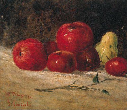 pintura Bodegón Manzanas Y Peras - Gustave Courbet