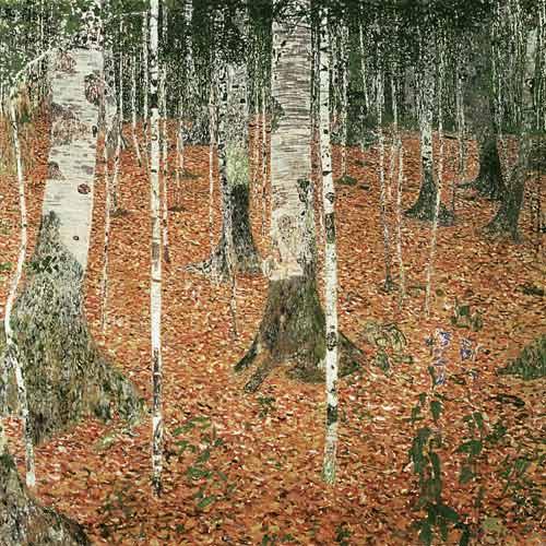 pintura Bosque De Abedules I - Gustav Klimt