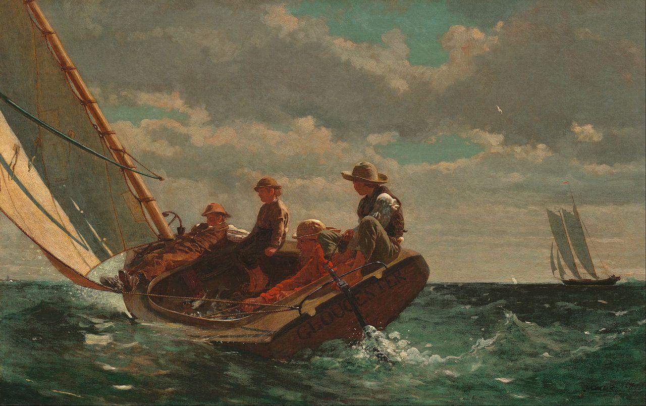pintura Brisa (Un Viento Justo) - Winslow Homer