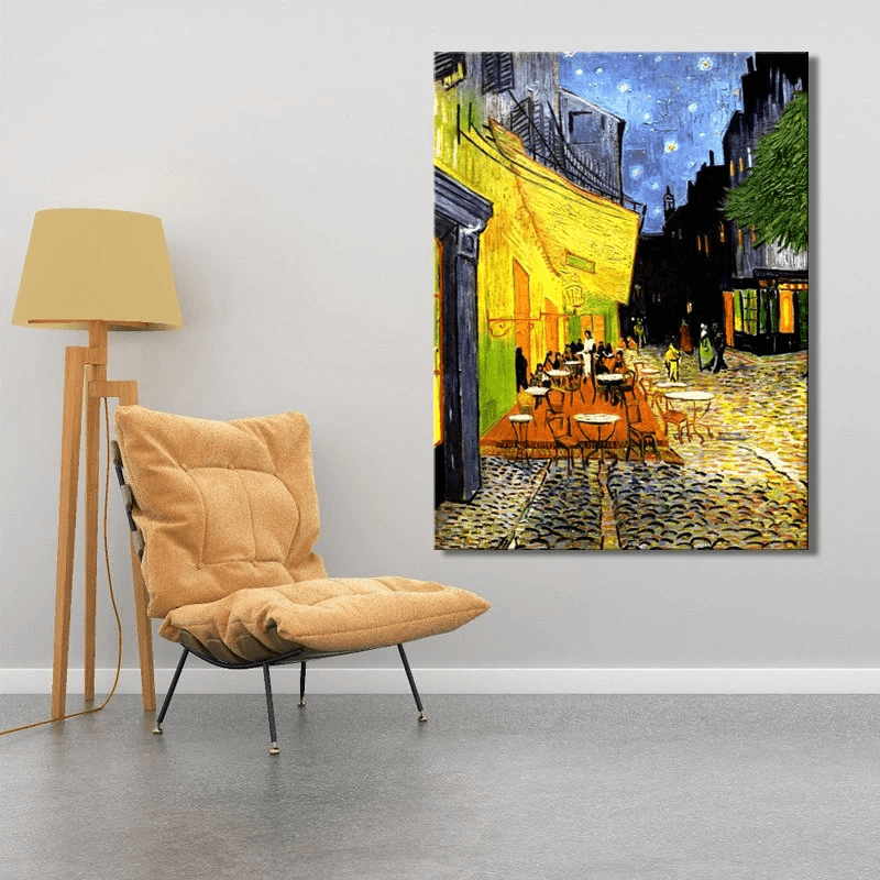 pintura Café Terraza Por La Noche - Vincent Van Gogh