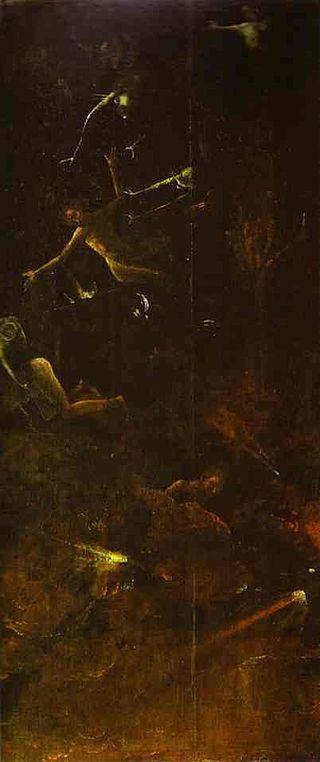 pintura Caída De Los Condenados Al Infierno - Hieronymus Bosch
