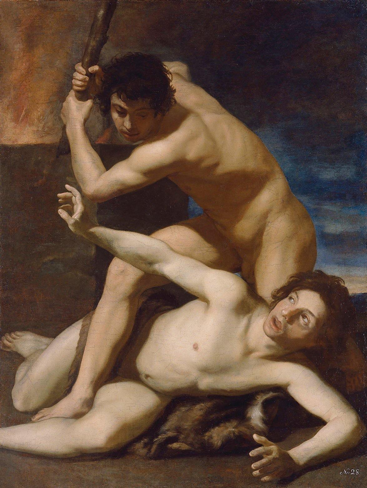pintura Caín Mata A Abel - Bartolomeo Manfredi