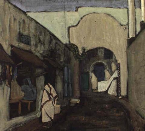 pintura Calle En Túnez - Wassily Kandinsky