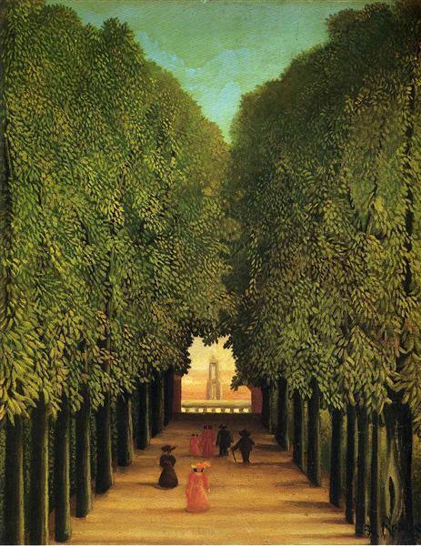 pintura Callejón En El Parque De Saint Cloud - Henri Rousseau
