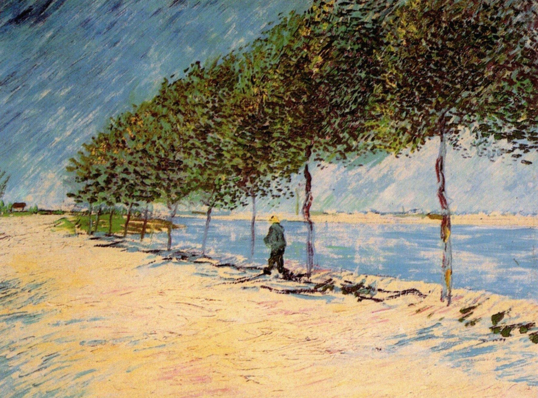 pintura Camina Por Las Orillas Del Sena Cerca De Asnieres - Vincent Van Gogh