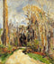 pintura Camino A La Entrada Del Bosque - Paul Cezanne
