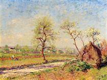 pintura Camino En Veneux - Alfred Sisley