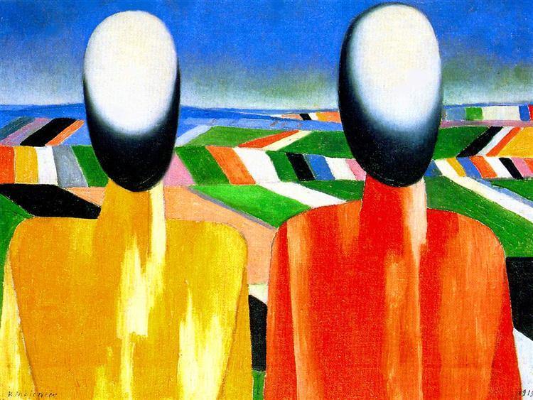 pintura Campesinos - Kazimir Malevich