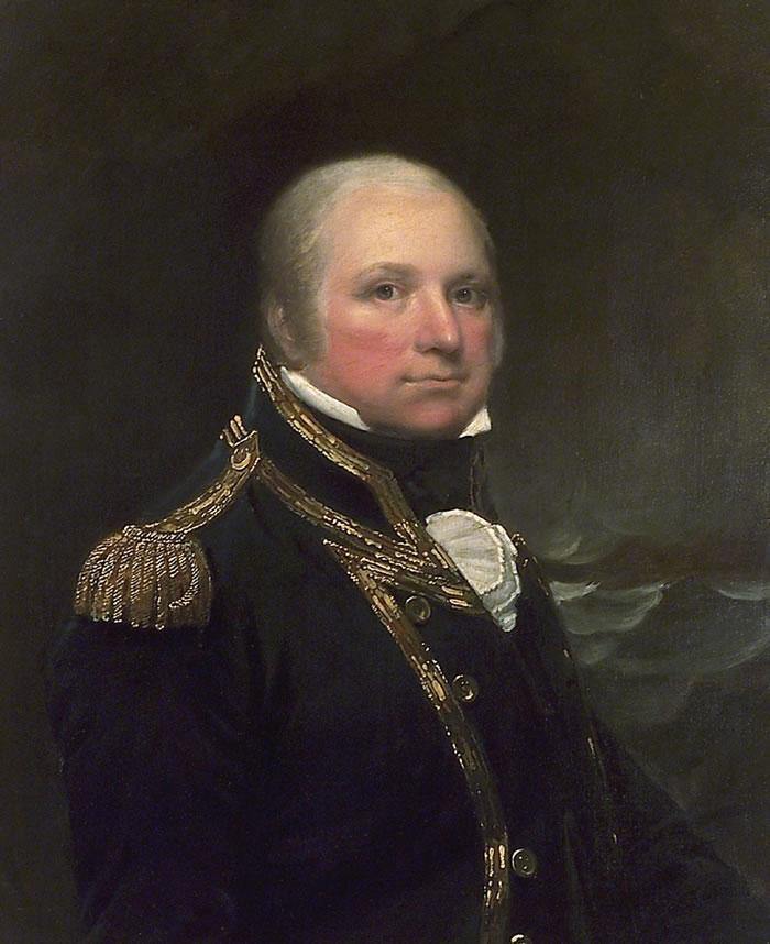pintura Capitán John Cooke - Abbott Lemuel Francis