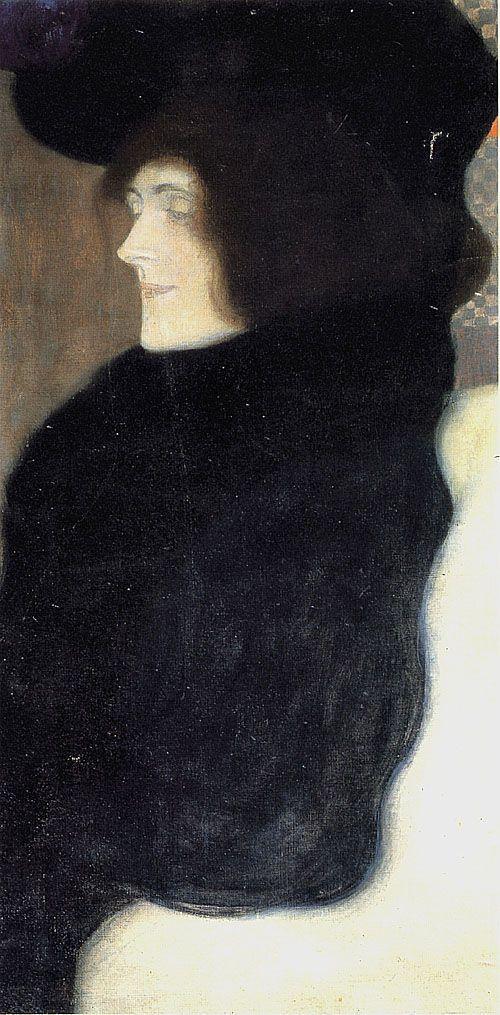 pintura Cara Pálida - Gustav Klimt