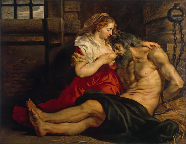 pintura Caridad Romana - Peter Paul Rubens
