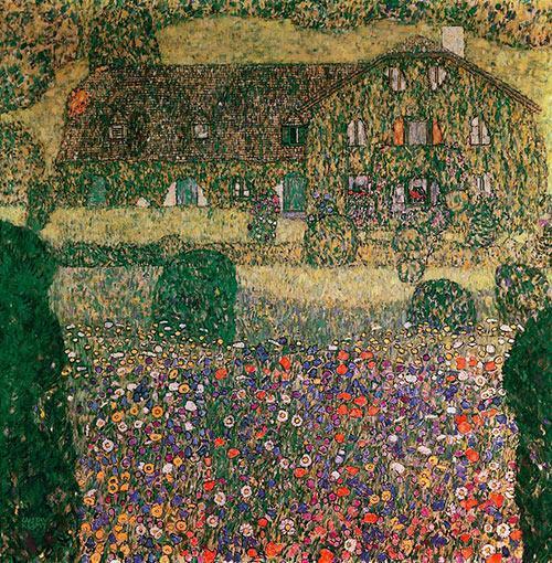 pintura Casa De Campo Por El Attersee - Gustav Klimt