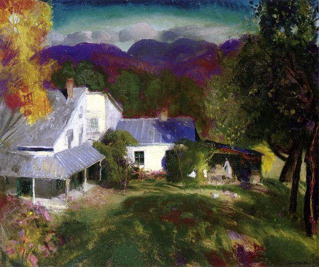 pintura Casa De La montaña - George Bellows