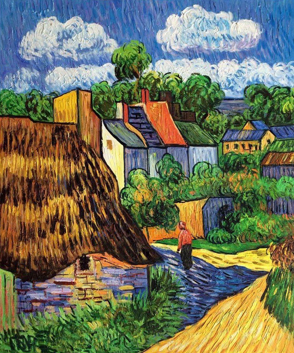 pintura Casas En Auvers - Vincent Van Gogh
