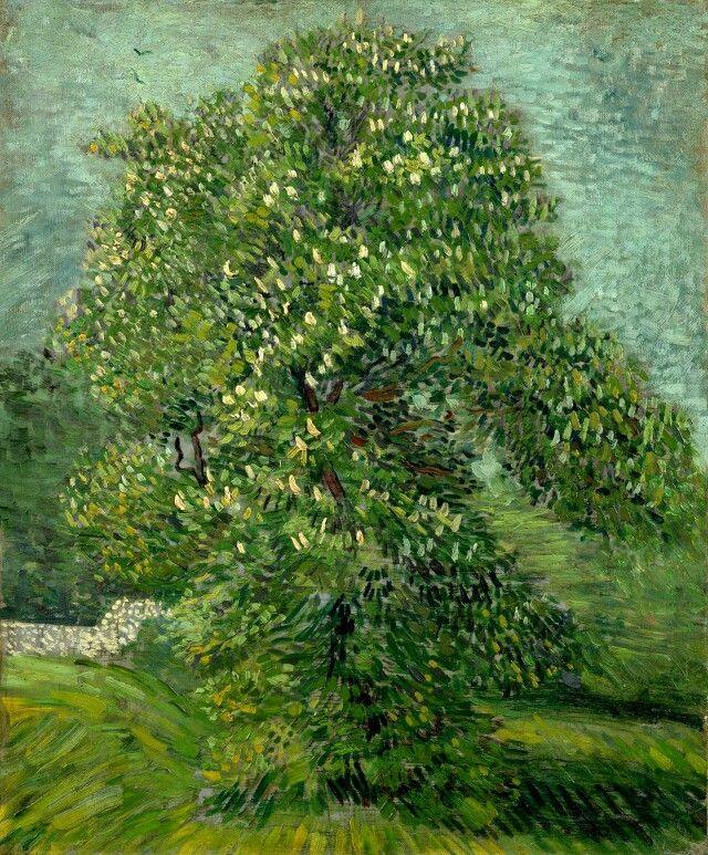 pintura Castaño En Flor - Vincent Van Gogh