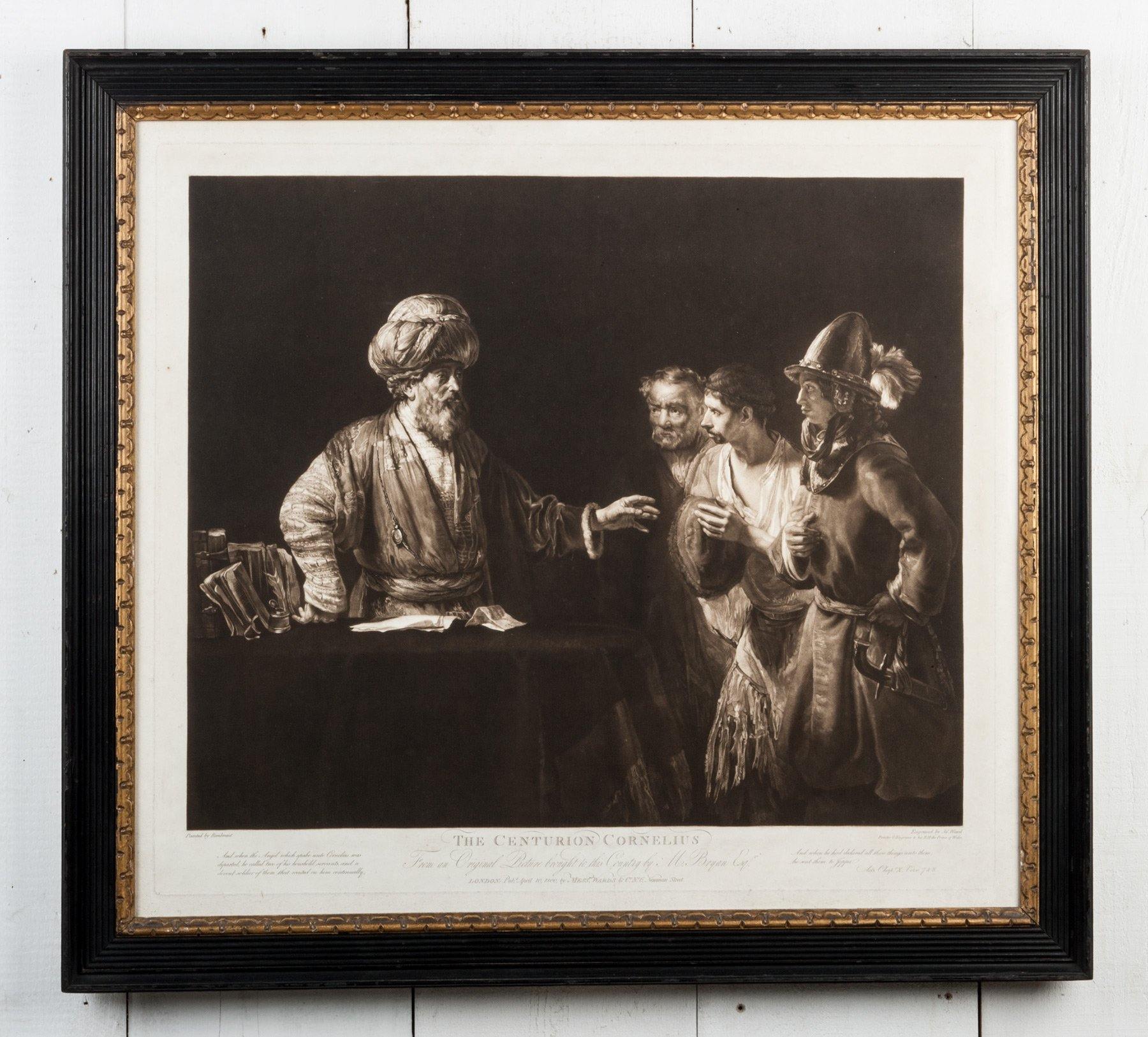 pintura Centurión Cornelio (El sirviente despiadado) - Rembrandt