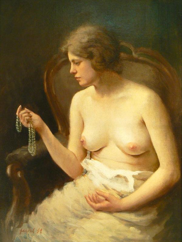 pintura Chica Desnuda - Stanislav Feikl