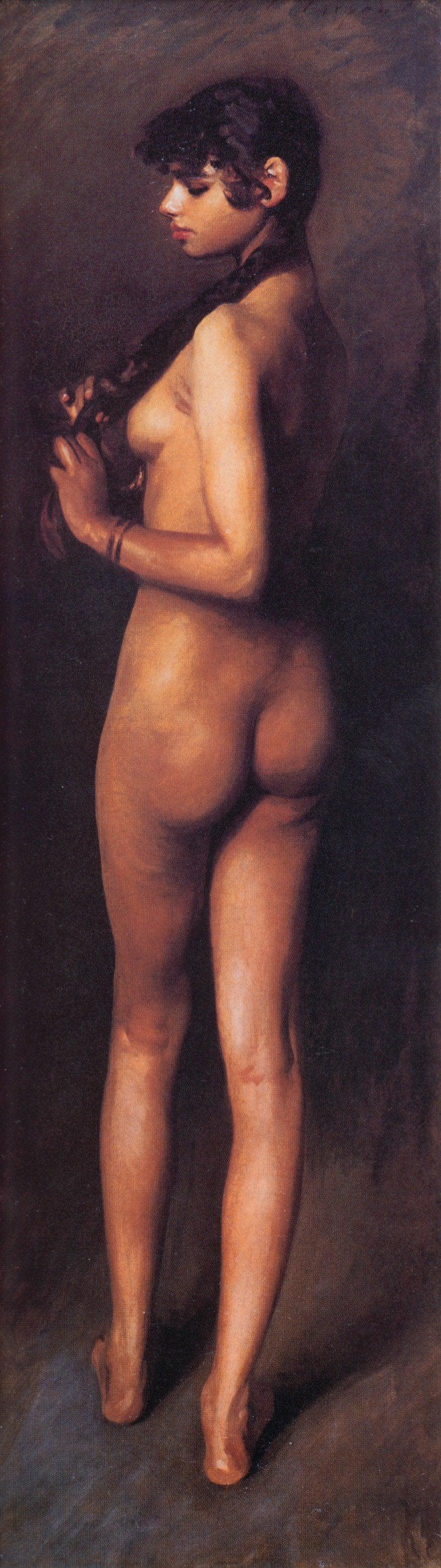 pintura Chica Egipcia Desnuda - John Singer Sargent