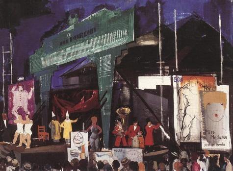 pintura Circo 1930 - Aba
