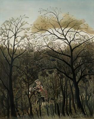 pintura Cita En El Bosque - Henri Rousseau