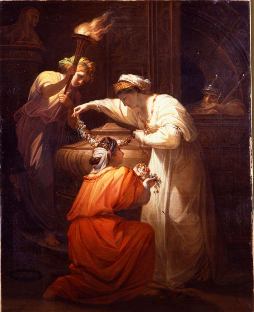 pintura Cleopatra Decorando La Tumba De Marco Antonio - Angelica Kauffmann