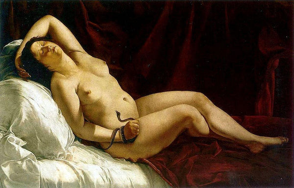 pintura Cleopatra - Artemisia Gentileschi