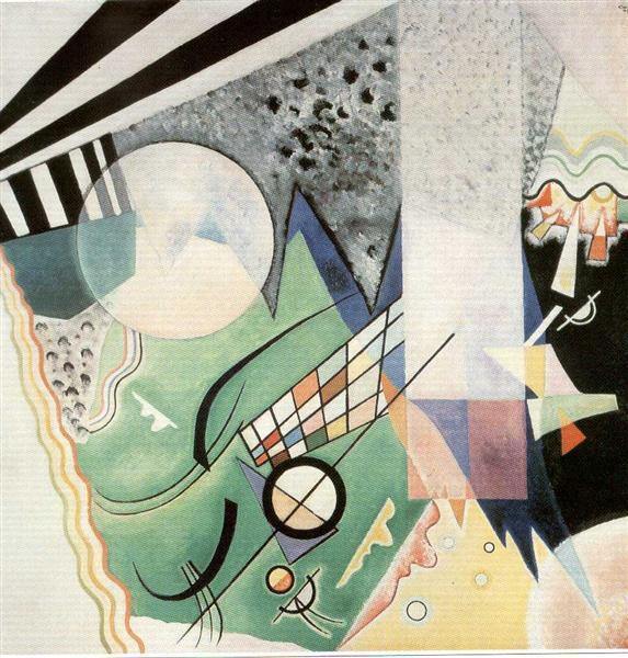 pintura Composición Verde - Wassily Kandinsky