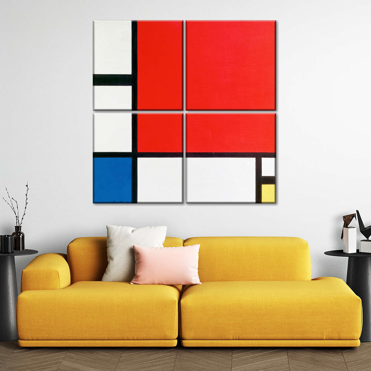 Composition with Red, Blue and Yellow
