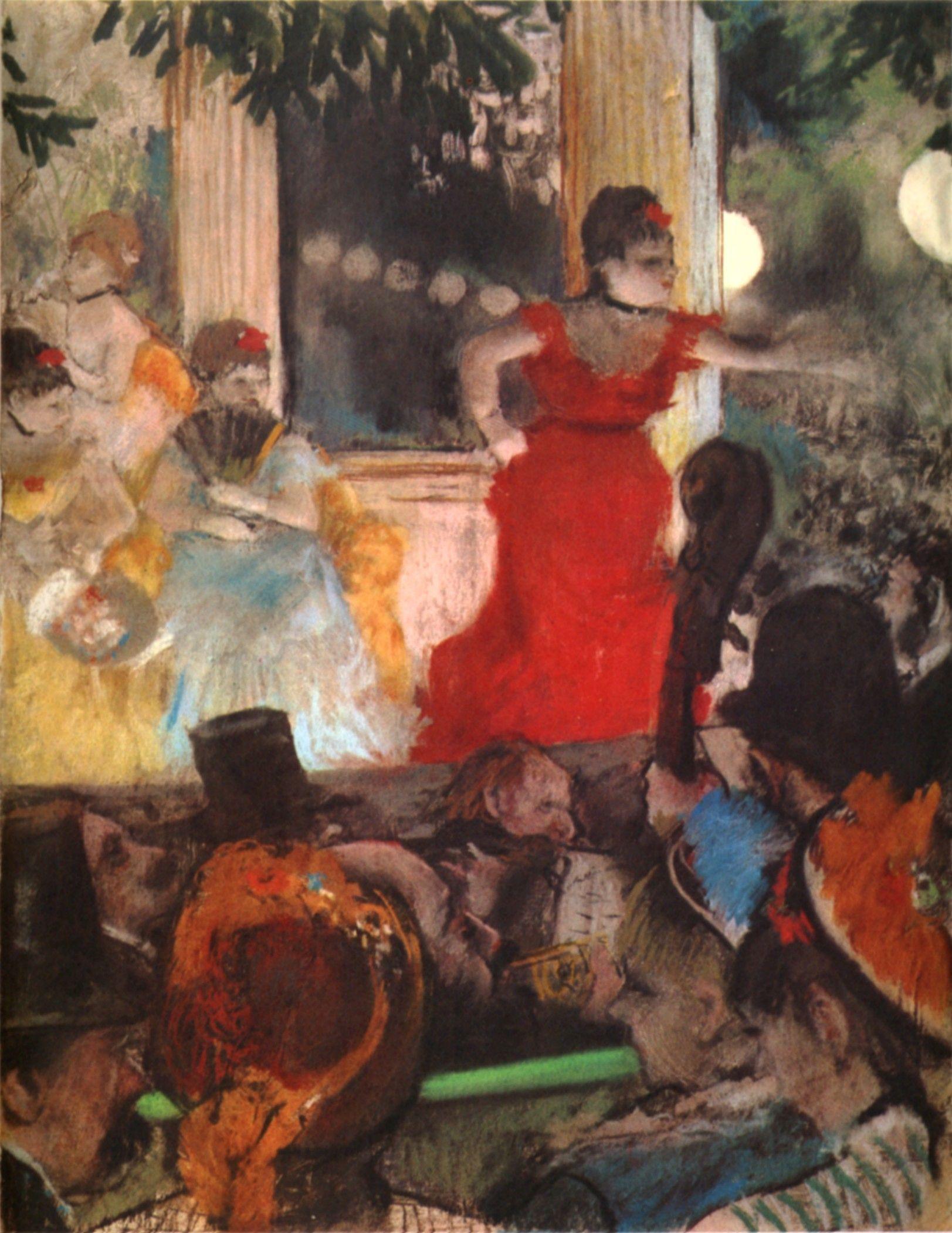 pintura Concierto De Café En Les Ambassadeurs - Edgar Degas