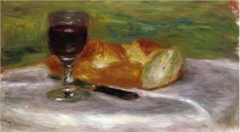 pintura Copa De Vino - Pierre-Auguste Renoir