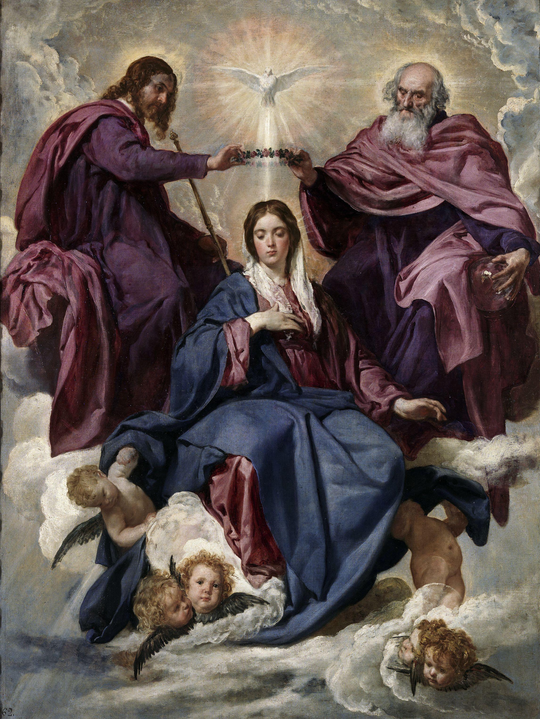 pintura Coronación De La Virgen - Diego Velázquez