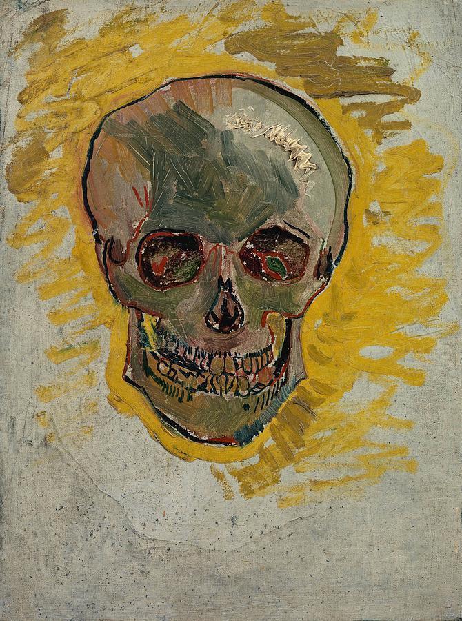 pintura Cráneo - Vincent Van Gogh
