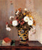 pintura Crisantemos En Un Jarrón Chino - Camille Pissarro