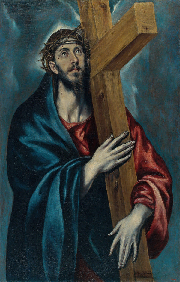 pintura Cristo Cargando la Cruz - El Greco