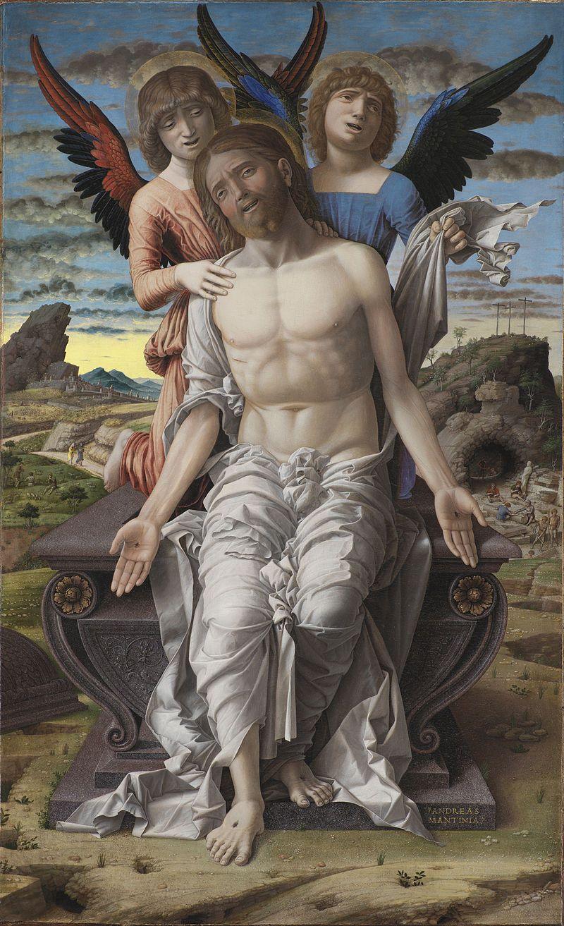 pintura Cristo Como Redentor Sufriente - Andrea Mantegna