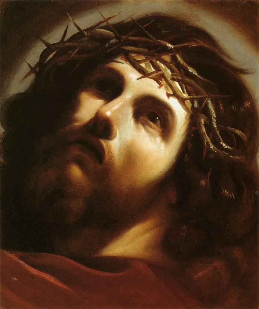 pintura Cristo Coronado De Espinas - Guercino