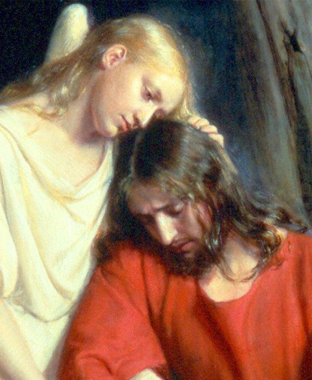 pintura Cristo En Getsemaní [Detalle # 1] - Carl Bloch