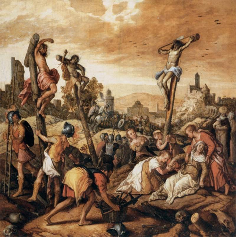 pintura Cristo En La Cruz - Joachim Beuckelaer