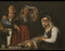 pintura Cuatro Figuras en un Escalón - Bartolomé Esteban Murillo