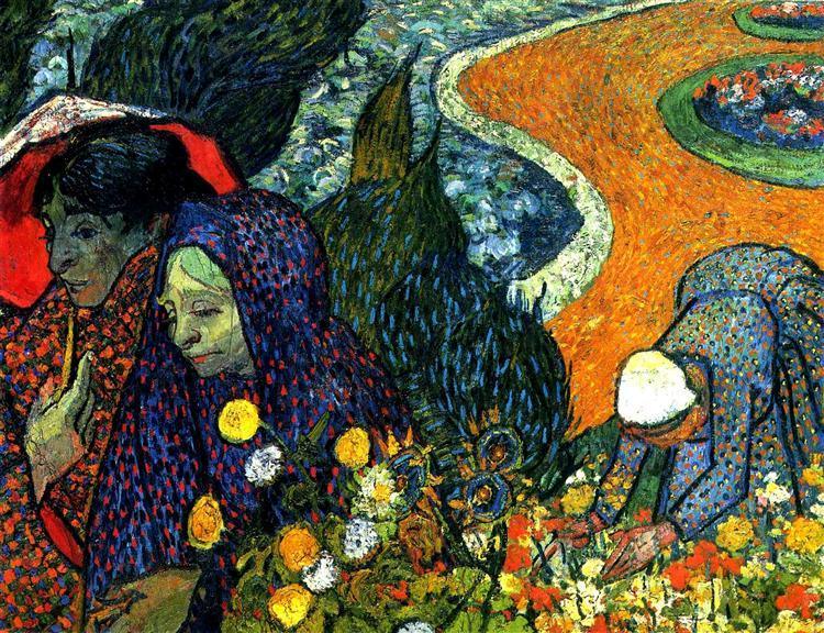 pintura Damas De Arles, Recuerdos Del Jardín En Etten - Vincent Van Gogh