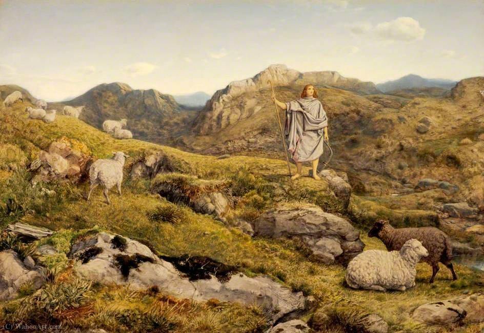 pintura David En El Desierto - William Dyce
