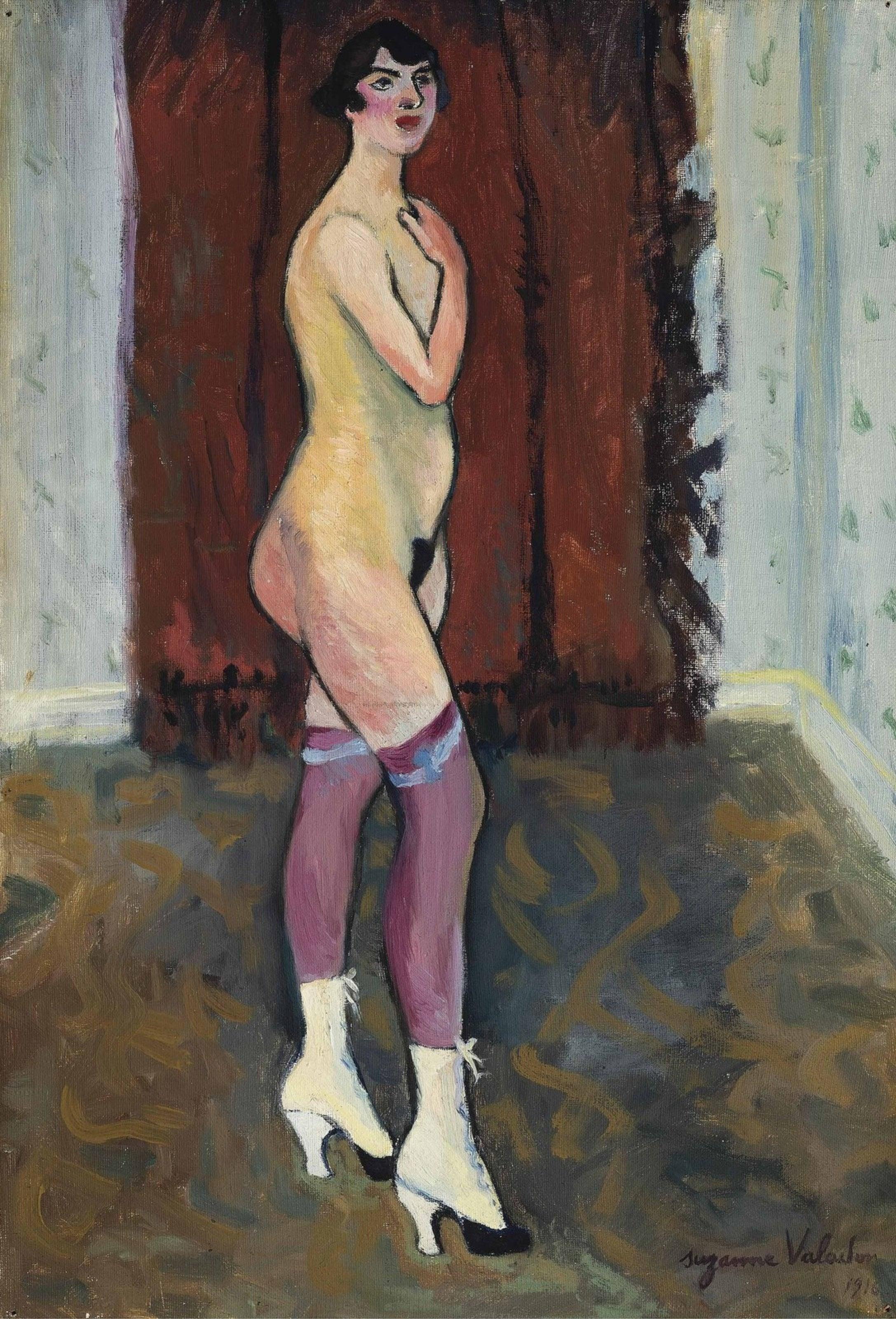 pintura Desnuda Con Botas - Suzanne Valadon