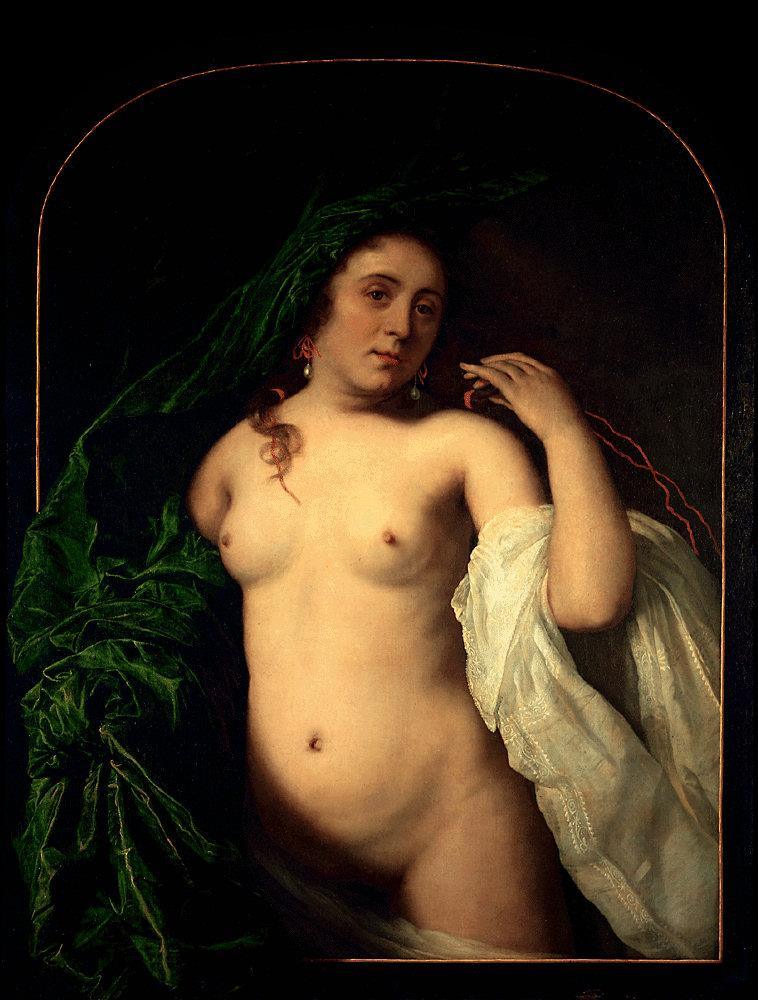 pintura Desnudo Dibujando La Cortina - Bartholomeus Van Der Helst