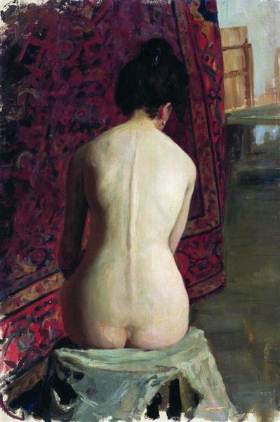 pintura Desnudo - Boris Kustodiev