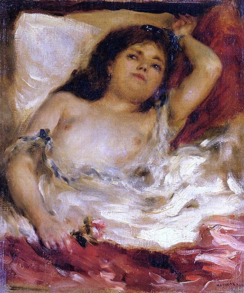 pintura Desnudo Reclinado - Pierre-Auguste Renoir