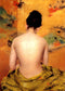 pintura Detrás De Un Desnudo - William Merritt Chase