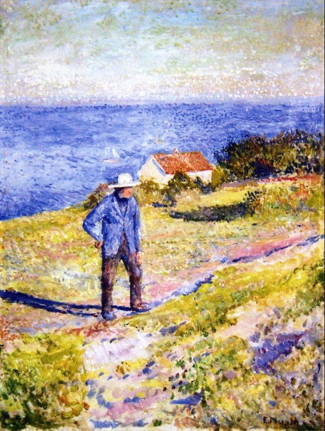pintura Día Soleado En Asgardstrand - Edvard Munch