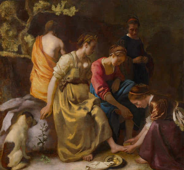 pintura Diana Y Sus Compañeras - Johannes Vermeer