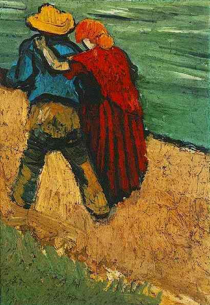 pintura Dos Amantes Arles - Vincent Van Gogh