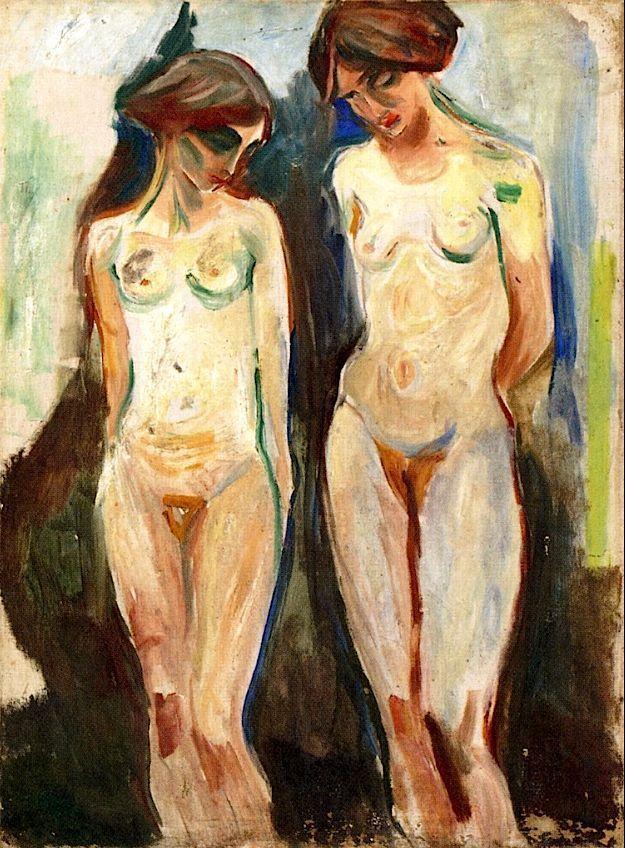 pintura Dos Gracias - Edvard Munch